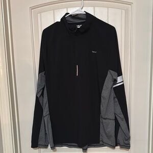 Hind Men's Size Large Running Long Sleeve Quarter Zip Up